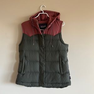 Patagonia Bivy Hooded Down Vest, size Medium